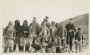 Image of Borup, Bartlett, Murphy, and Eskimos [Inughuit]